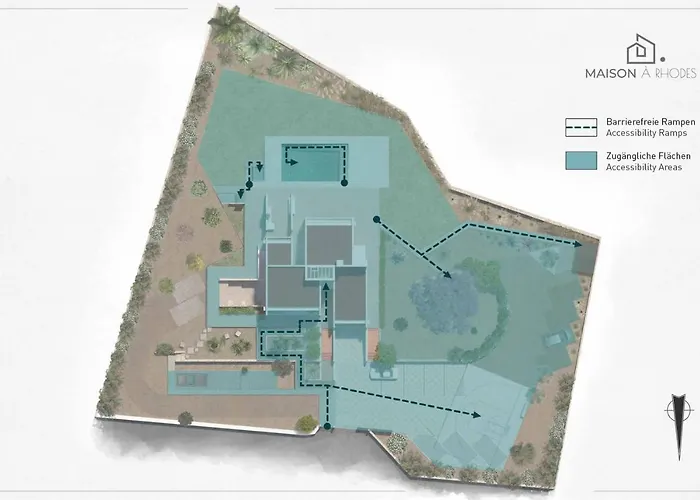 וילה Maison A Rhodes With 66m2 Heated Pool On A 4800m2 Plot